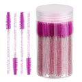 100 pcs Multicolor Crystal Handle Disposable Eyelash Brush Mascara Wands Applicator Eyelash Extensions Makeup Tools | Eye Care