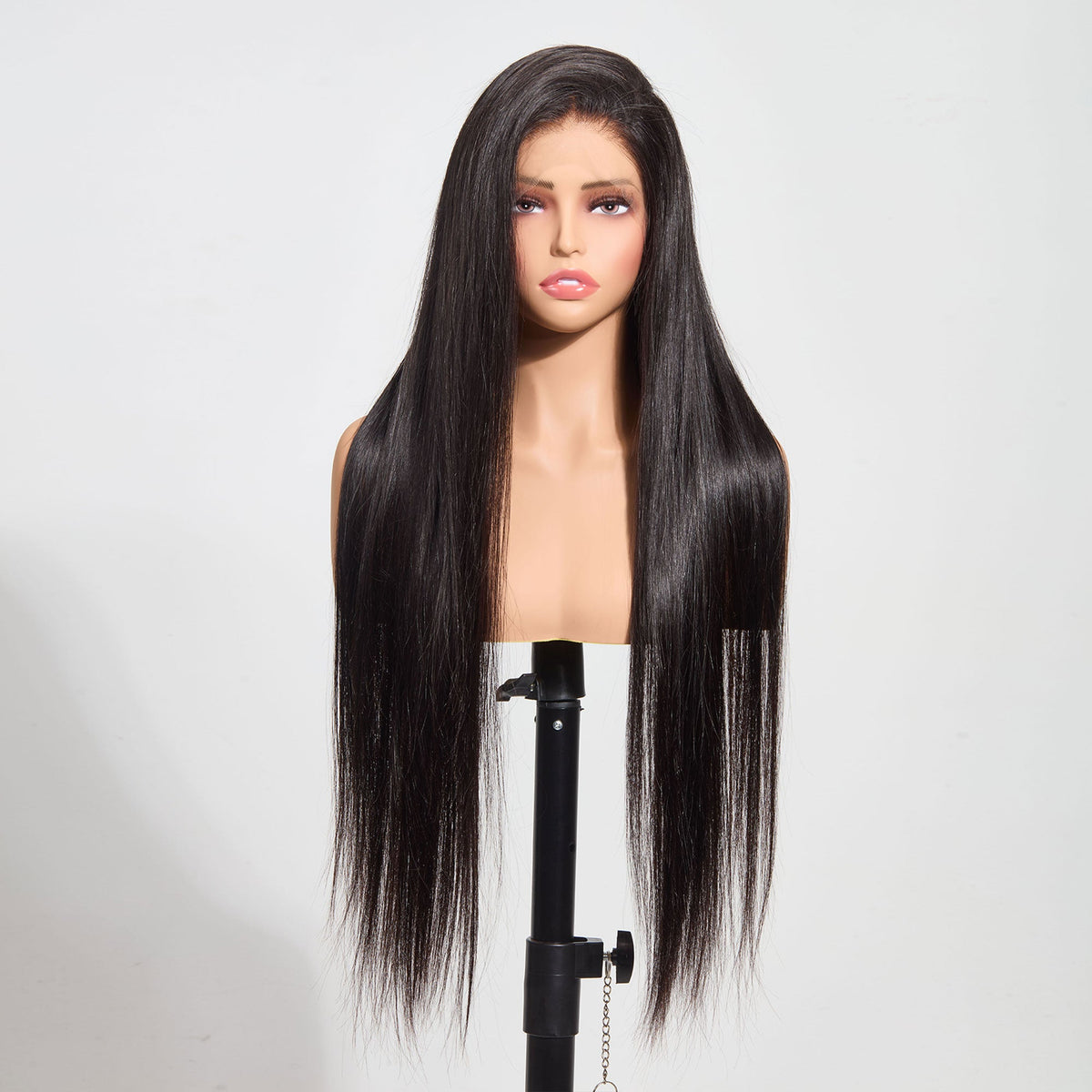 StariaHair 13"x4" HD Lace Straight 180% Frontal Wig #1B