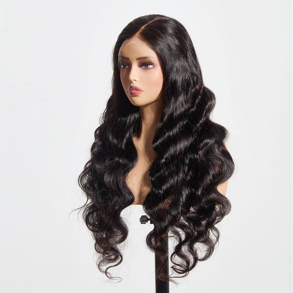 StariaHair 13"x6" HD Lace Frontal Wig 200% Body Wave #1B