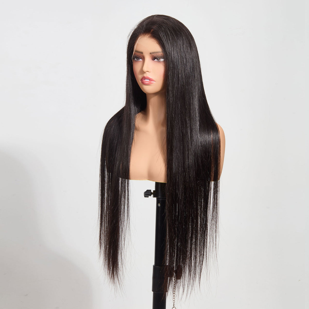 StariaHair 13"x6" HD Lace Straight 200% Frontal Wig #1B