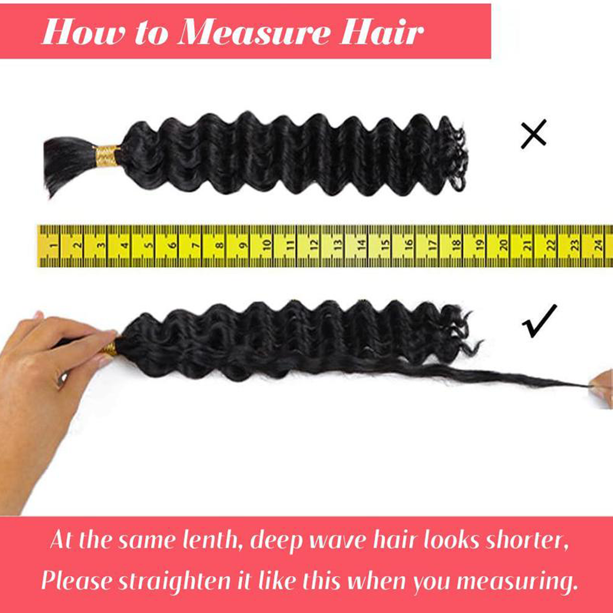 StariaHair Deep Wave Hair Bulk Hair for Braiding P4/27