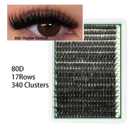Updated False Eyelash Extension 6 Mixed Styles Fluffy Voluminous Cat eye Spiky lash extensions
