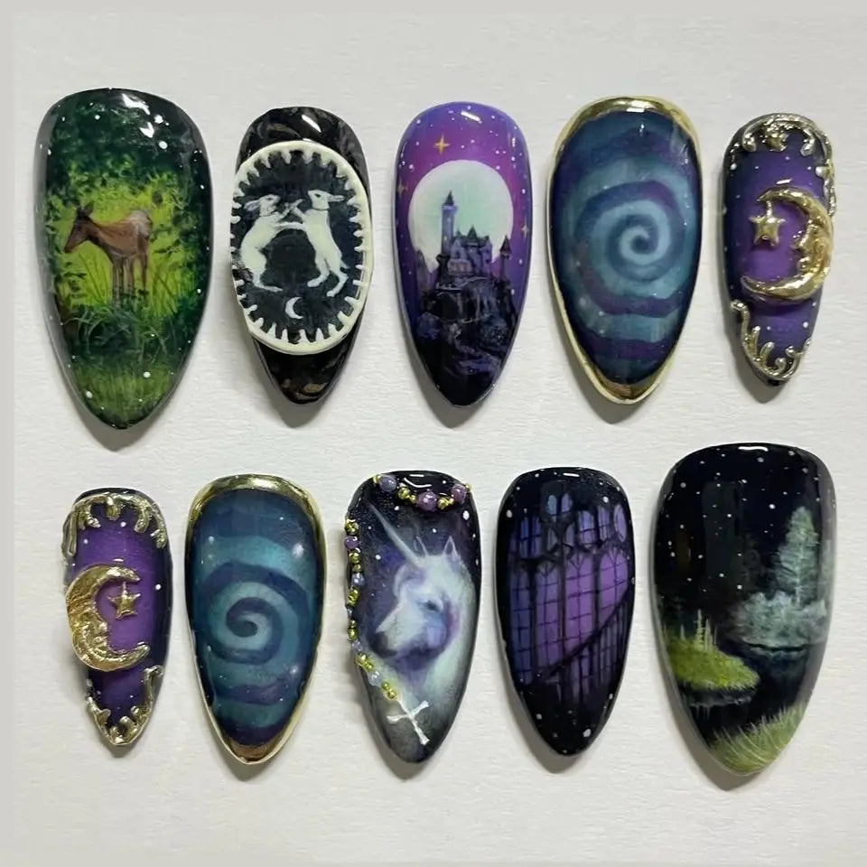 24 pcs Press On Nails Y2K Styles