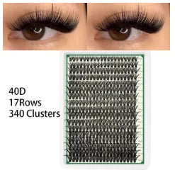 Updated False Eyelash Extension 6 Mixed Styles Fluffy Voluminous Cat eye Spiky lash extensions