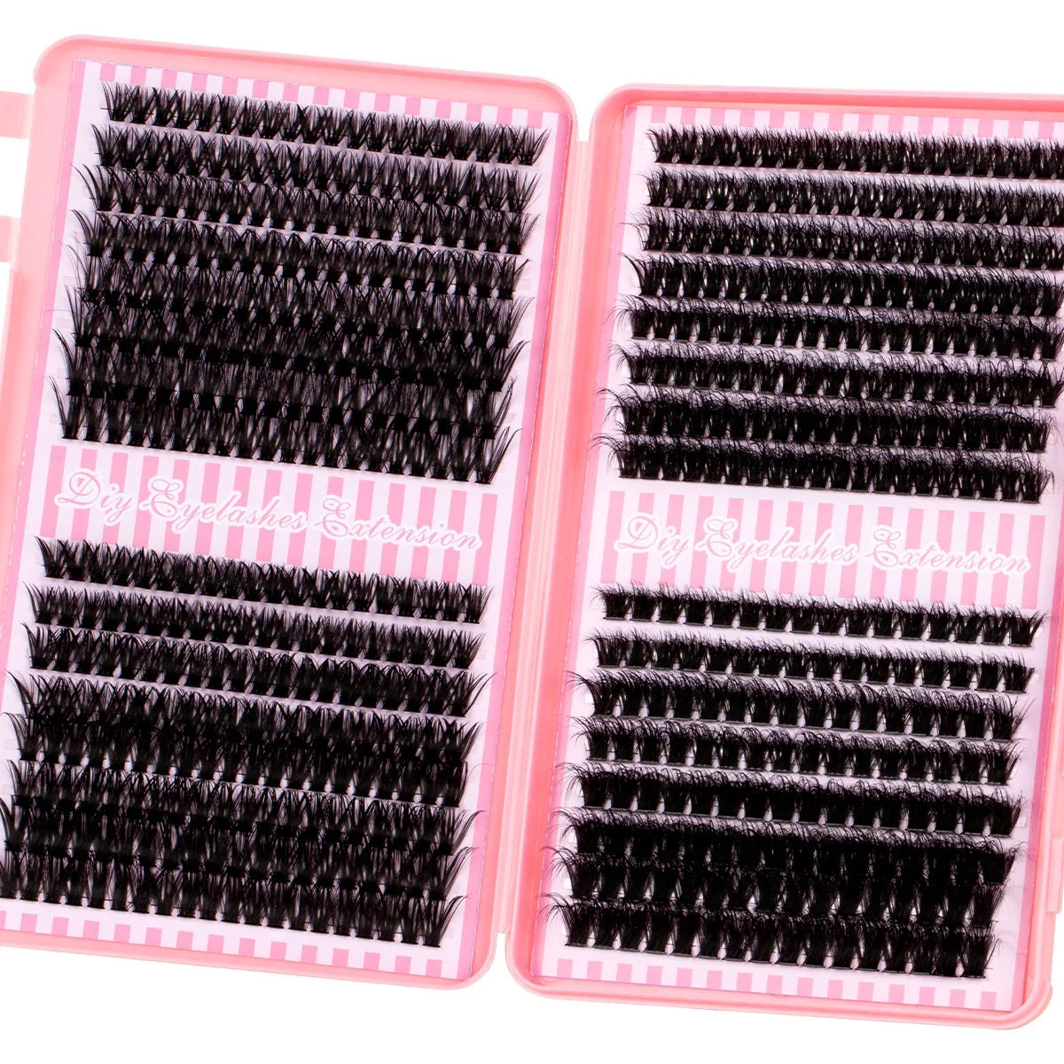 Eyelash Cluster DIY Eyelash Extension Kit with Tweezers Bond and Seal Reusable Single Eyelashes Festival Gift Eye Makeup