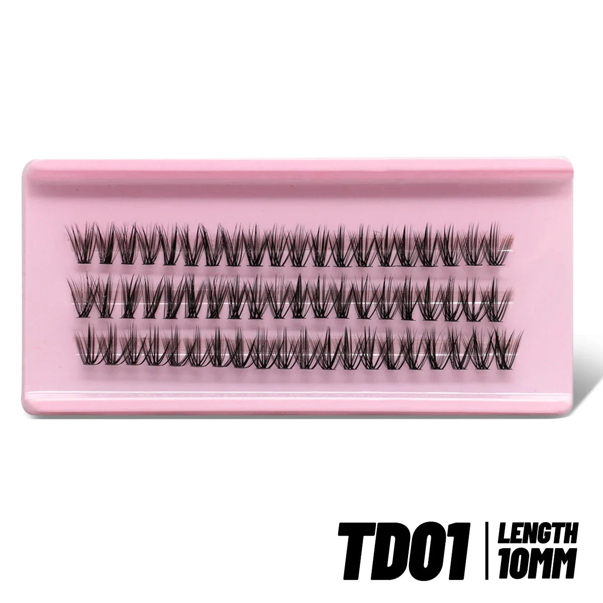 GROINNEYA Lash Clusters Kit Spikes Lash Individuals Eyelash Clusters D-Curly Lash Clusters Kit with Bond and Seal Makeup