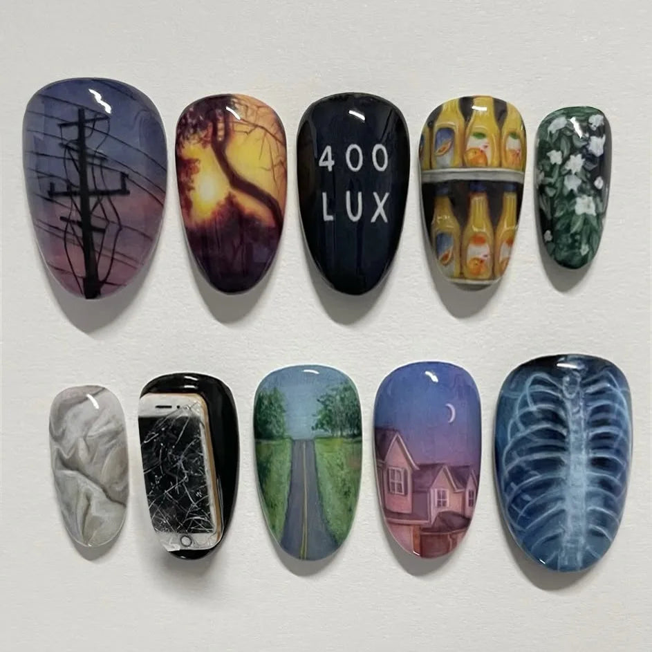 24 pcs Press On Nails Y2K Styles
