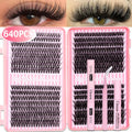 Eyelash Cluster DIY Eyelash Extension Kit with Tweezers Bond and Seal Reusable Single Eyelashes Festival Gift Eye Makeup