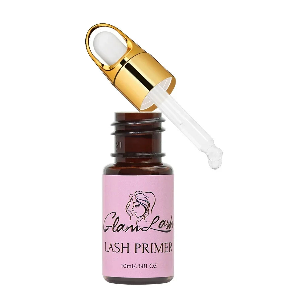 GLAMLASH 10ml Lash Extension Primer Super Bonder For Eyelash Extension Glue Cure Adhesive Bonding Eyelash Long Last Lash Bonder