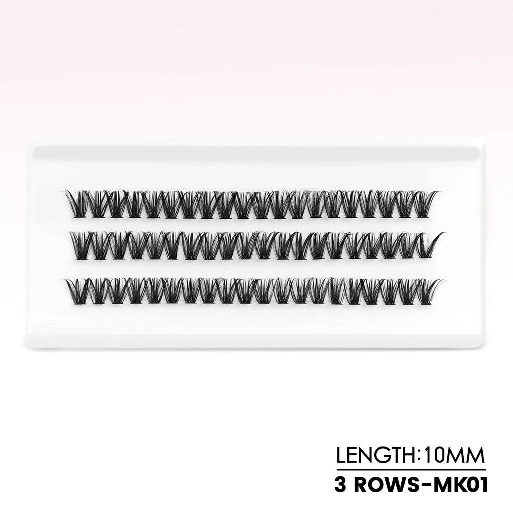 WOSHEER Eyelash Clusters Kit Thick Individual Lashes Lash Bond And Seal And Remover Faux Mink Lashes Eyelash Extension DIY