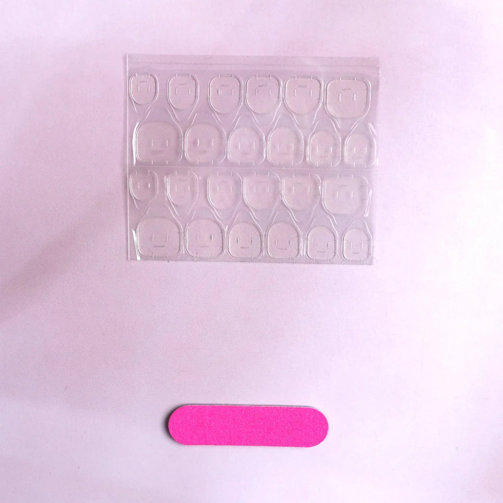 24 Artificial Acrylic Black Square Head Fake Nails Long Ballet Woman Removable Press On Nails Tip Almond Nail Art False Nail Set