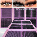 Updated False Eyelash Extension 6 Mixed Styles Fluffy Voluminous Cat eye Spiky lash extensions