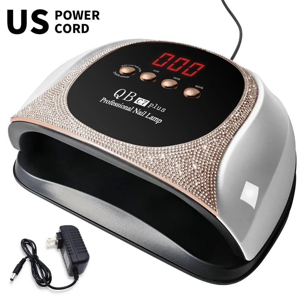 Professional UV/LED Nail Lamp 57 LEDS Quick Drying Gel Polish Curing Light With LCD Display Manicure Equipment for Acrylic Gel