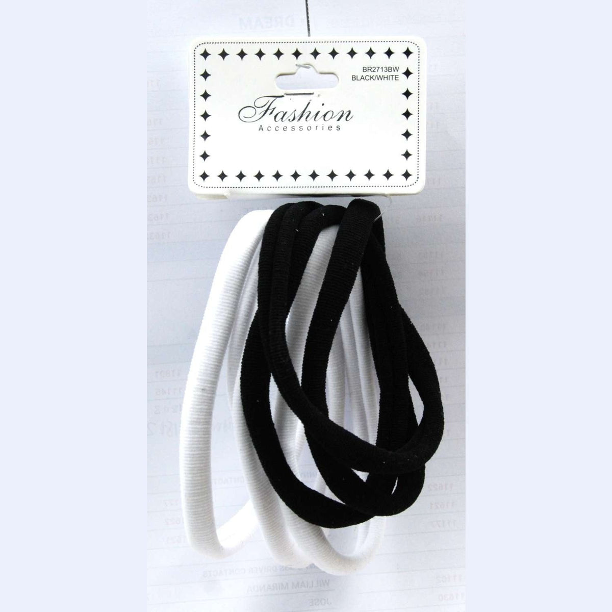 Chloe Hair Band X-Large Black White