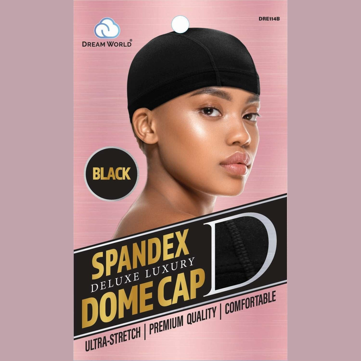 Dream Women-Dome Cap Spandex — Black