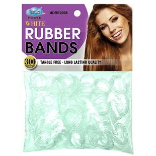 Dream Rubber Bands 300Ct — White