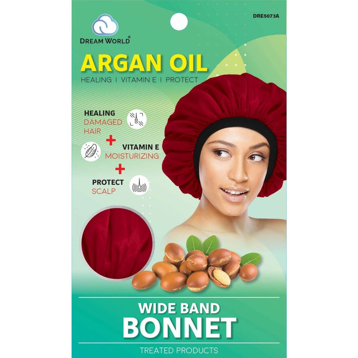 Dream Argan Oil Satin Bonnet Cap Extra Large — Assorted colors
