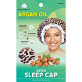 Dream Argan Oil Satin Sleep Cap — Leopard print